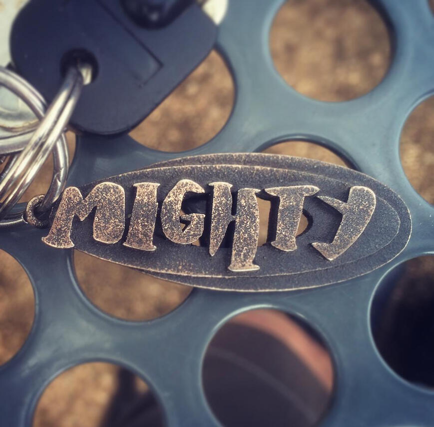 Might (metal keychain)
